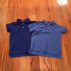 2 polo shirts, short sleeve
