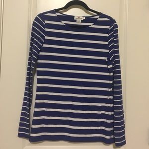 Vineyard Vines blue and white striped top
