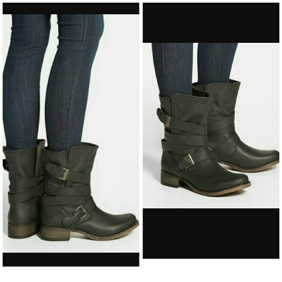 Steve Madden "Brewzzer" Moto Boots