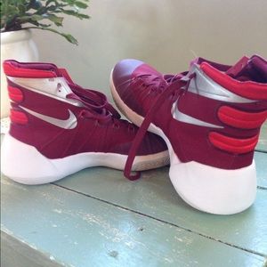 Nike basketball sneakers.  Only worn a few times