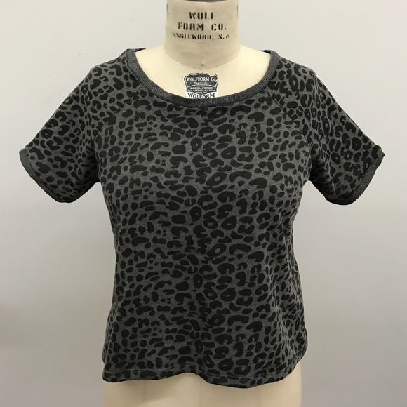 Animal Print Cut Out Sweater
