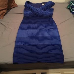 Blue bandage style dress