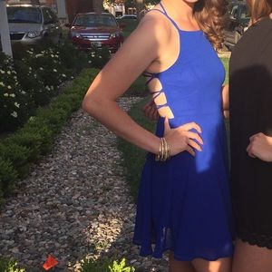 Blue Strappy Lulus Dress