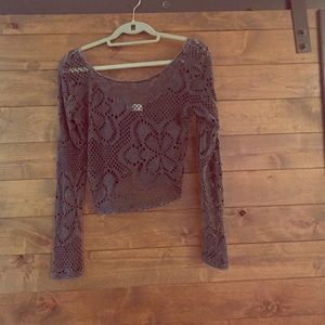 Out From Under crochet crop top!