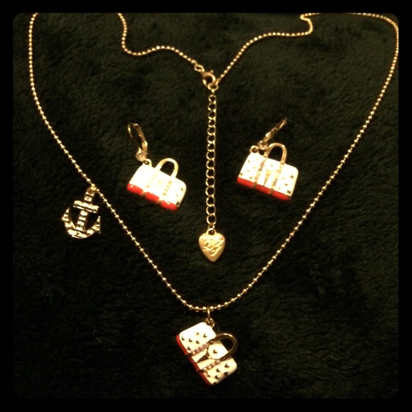Betsy Johnson Anchor and Purse Set NOT AUTHENTIC