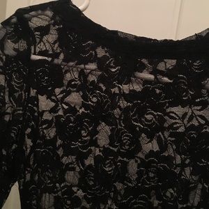 Omg sleeve lace top