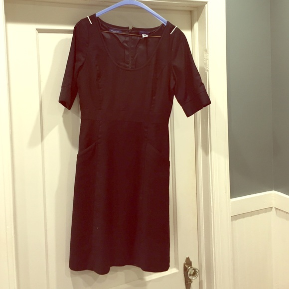 J. Crew Super 120's black dress