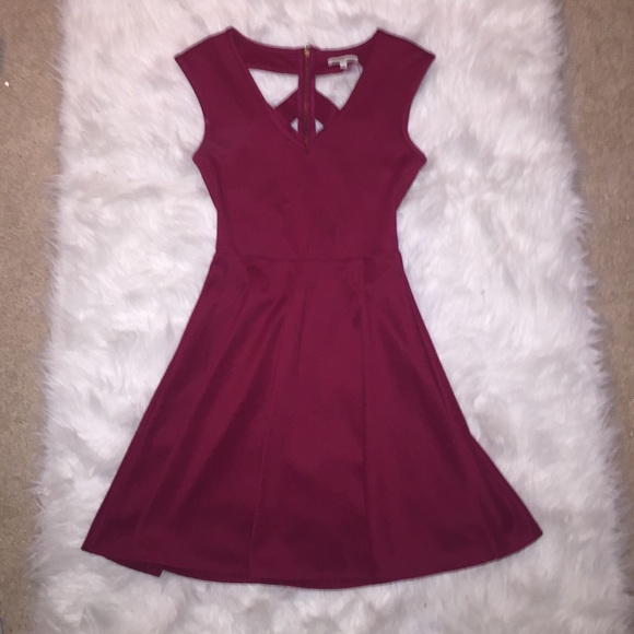 Maroon Charlotte Russe dress - size small