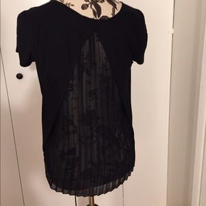 Express Black Blouse with Revealing Back XS