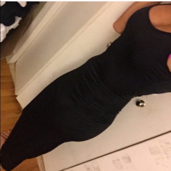 BLACK MAXI DRESS - Picture 3 of 4