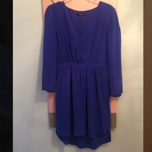 Madewell 4 silk dress blue nwot