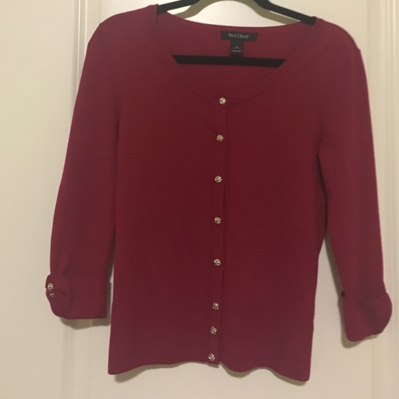 White House black market red sweater