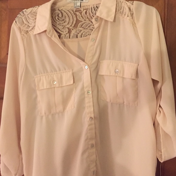 Forever 21 button down blouse - Picture 2 of 4