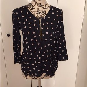 Black & White Express Polka Dot Top