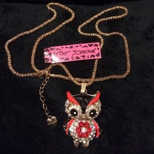 Betsy Johnson  Owl Necklace NOT AUTHENTIC