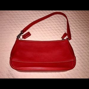 Coach red handbag
