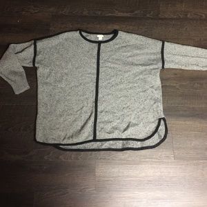 Jcrew black trim sweater