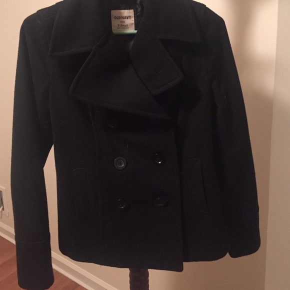 XS Old Navy Black Peacoat