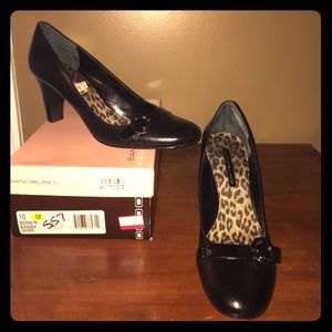 Bandolino Black Block heel with buckle detail