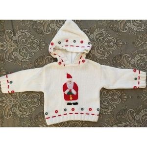 SANTA SWEATER BY HARTSTRINGS BABY. Cute!!!Cute!!!