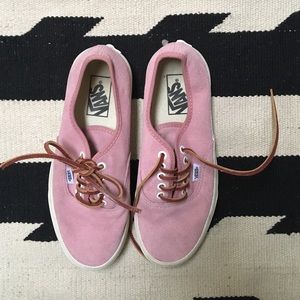 Pink suede vans