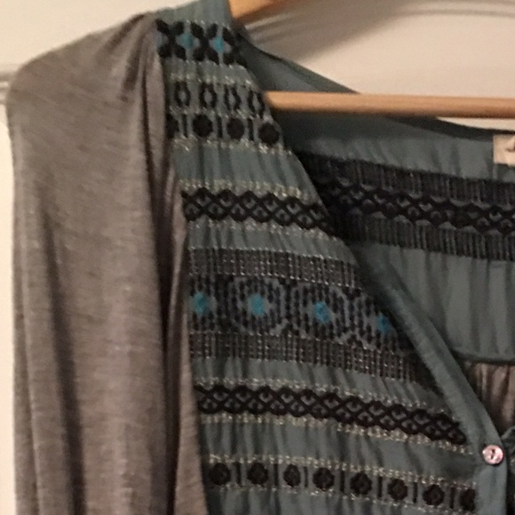 Patterned comfy cotton and silky blouse