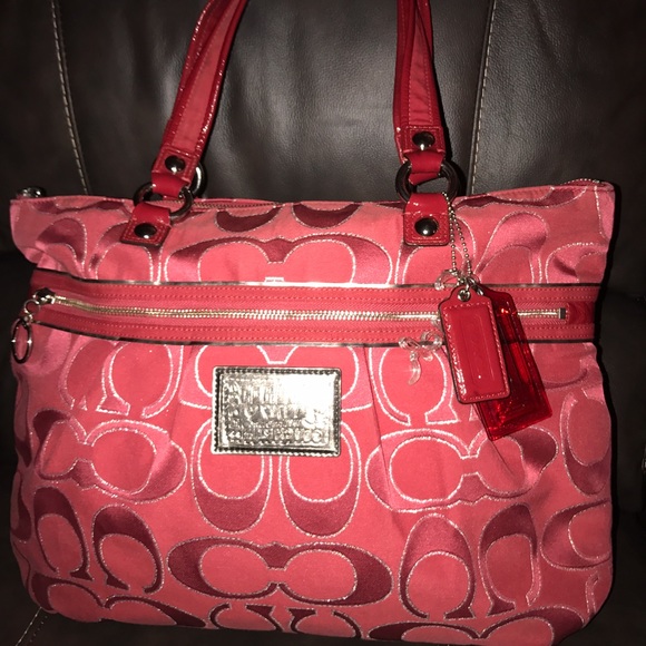 Coach Poppy Ruby Red