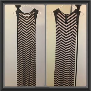 Stripes maxi dress