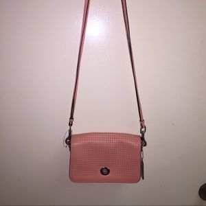 Salmon Coach cross body bag