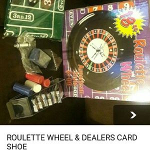 ROULETTE wheel gambling game