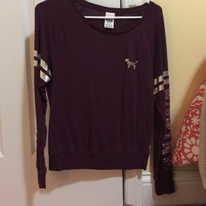 Pink, purple shirt with silver sequins