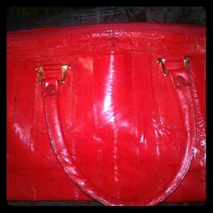 Eel skin handbag