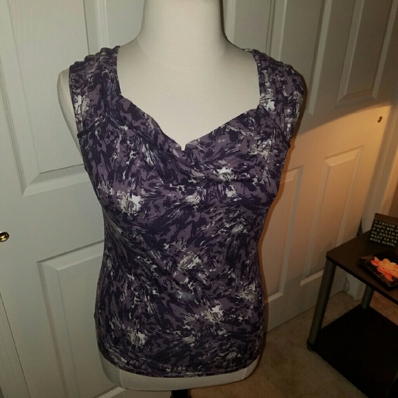 Purple/White Ann Taylor tank