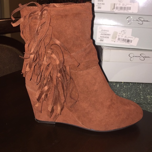 Fringe Wedge Boot - Picture 1 of 4