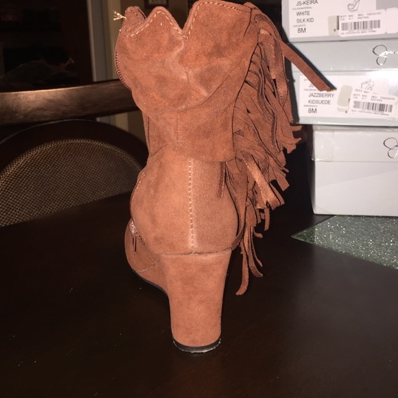 Fringe Wedge Boot - Picture 3 of 4