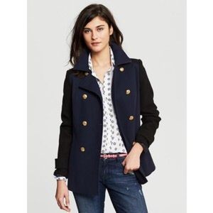 Banana Republic Double Breasted Peacoat NWT