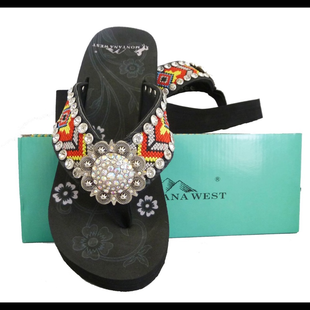 Montana West Aztec Sandal