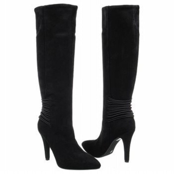 BCBGeneration Eclipse Womens Black Heeled Boots
