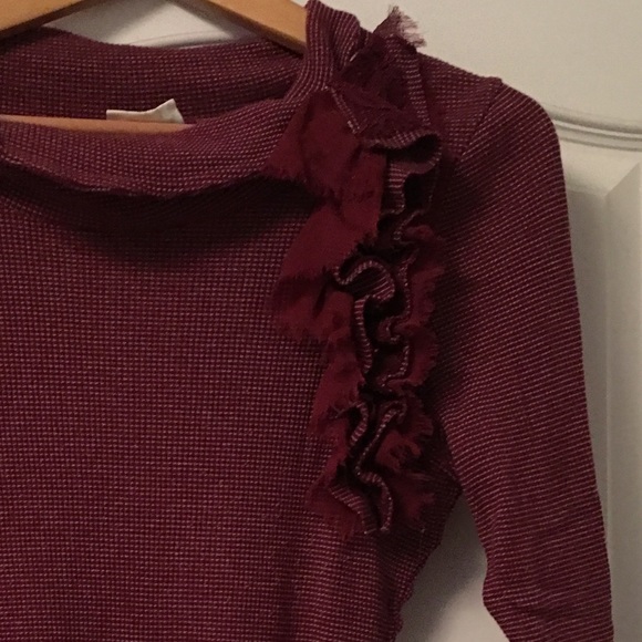 Maroon Boat Ruffle