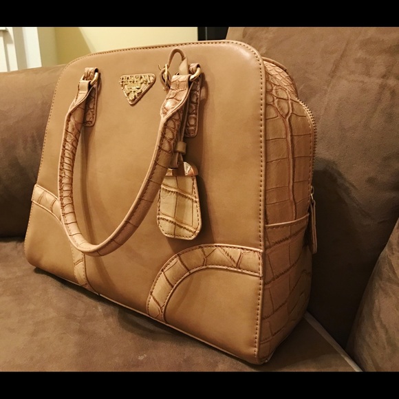 Tan Prada Bag
