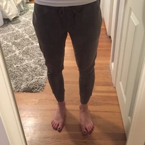 Olive green sweatpants