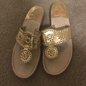 Jack Rogers size 7 gold