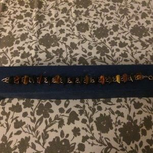 Cats eye bracelet 10 kt gold filled.