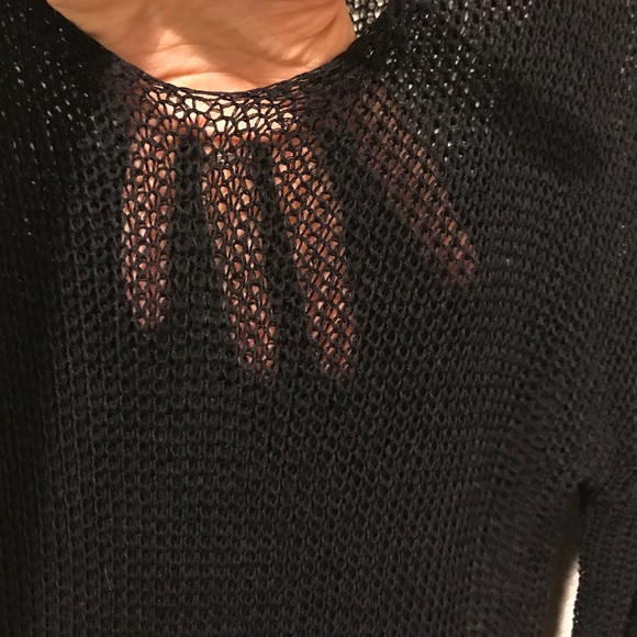 Sweaters - Black open knit sweater Sweaters - Black open knit sweater