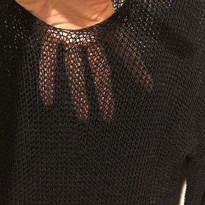 Sweaters - Black open knit sweater Sweaters - Black open knit sweater