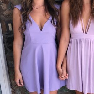 Tobi Lavender skater dress