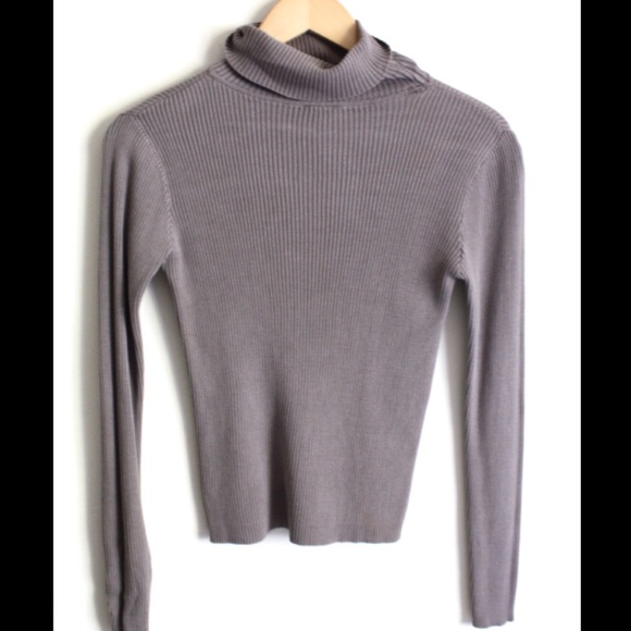 Silk turtleneck sweater