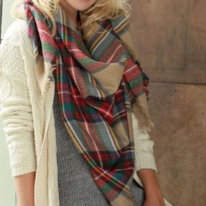 Beige Blanket Scarf