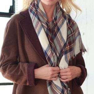 Teal Blanket Scarf