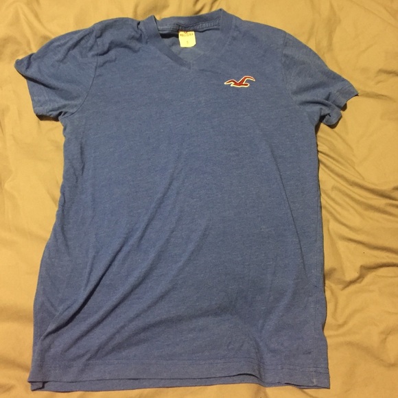 Blue Hollister V-Neck T-Shirt